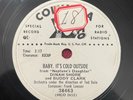 COLUMBIA 38463 PROMO Dinah Shore/Buddy Clark 78rpm Baby, It's Cold Outside