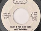 THE POPPIES There's A Pain In My Hear / My Love And I EPIC Soul DJ Promo