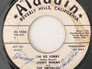 JIMMY INMAN & IMPOLLOS I'm So Sorry / You Never Realized ALADDIN Doo Wop SIGNED