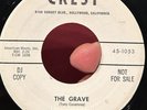 Horror Rocker R&B 45 TONY CASANOVA The Grave CREST PROMO RARE NM *