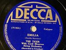Emilia The Tiger Calypso Decca Mr Nankivell's Speech 78 pm Record