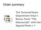 IN HAND Tortured Poets Department Vinyl w Bonus Track The Manuscript Hand Signed