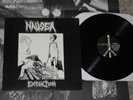NAUSEA- Extinction Vinyl LP POSTER COVER/ 1990 EXIST 2/ CYBERGOD LIE CYCLE