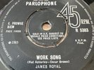 James Royal Work Song/I Can’t Stand It 7” Vinyl 1965 Northern Soul
