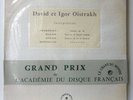 David and Igor Oistrakh Violin Recital Chant du Monde LDX-A 8280