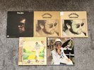 5-Lot Vtg Original 1970s Elton John Vinyl Records LP Goodbye Yellow Brick Road