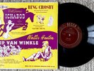 Walt Disney's Ichabod 10 inch Vinyl - Bing Crosby - Decca DLP 6001 - TESTED
