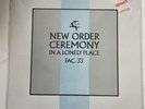 New Order - Ceremony Vinyl Single - 1981 - UK Import - Factory FAC 33/12