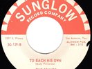 Funk / Texas Chicano Soul 45- The Sounds: To Each His Own- Sunglow RARE VG+