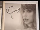 TAYLOR SWIFT THE TORTURED POETS DEPARTMENT Manuscript Vinyl SIGNED Photo w/HEART