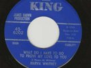 MARVA WHITNEY - What Do I Have To Do/Your Love Was Good - King 6202- JAMES BROWN