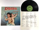 EXODUS Bonded By Blood 1985 LP 1st Press GREEN COMBAT Labels +Inner sleeve VG++
