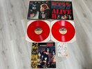 KISS - ALIVE II ORG 2LP  GATEFOLD 1977 (RED VINYL/CALD 5004)  + BOOKLET/TATTOOS