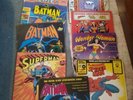Vintage SUPERMAN BATMAN Wonder Woman Assorted Record Lot