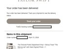 Taylor Swift The Tortured  Poets Department Vinyl HAND SIGNED Photo