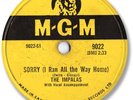 Super Rare 1959 The IMPALAS Rock’n Roll 78 RPM Record. Sorry (I Ran all the Way