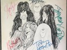 Aerosmith Hand Signed x5 Vinyl LP Draw The Line