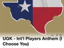 UGK - INT'L PLAYERS ANTHEM TEXAS SHAPE VINYL RECORD UNDERGROUND KINGZ HIP HOP