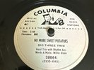 PROMO Columbia 78 RPM Big Three Trio -Sweet Potatoes 38064 V++ Willie Dixon