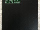 Talking Heads Fear Of Music Sir 1979 LP Record Vinyl SRK 6076 EX