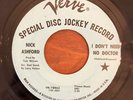 Nick Ashford “I Don’t Need No Doctor” Promo 7” Vinyl 45 RPM VK-10463 Soul