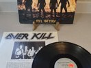 OVERKILL ‎- Feel The Fire LP - Black Vinyl Album - THRASH METAL RECORD 1985