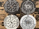 Crass - Stations Of The Crass - Set of 4 labels - printers samples