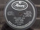 78 RPM Old Cape Cod Wondering Patti Page Mercury 71101