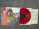 The Beatles Lp  Yellow Submarine 1986 Mint Red Vinyl Made In Japan W/ OBI Rare