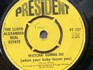 Lloyd Alexander Real Estate - Watcha Gonna Do / Live Again - President PT157 7