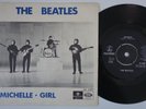 BEATLES Michelle / Girl RARE Sweden 45 WHITE BLANK BACK variant swedish HEAR