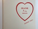 Frank A.nd Friends Memory Too  Signed Test Pressing WL 80s Rock Private LP Rare