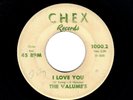 DETROIT DOOWOP-VALUMES (VOLUMES)-I LOVE YOU/DREAMS-CHEX 1000.2-1ST PRESS