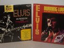 ELVIS PRESLEY IN PERSON INTERNATIONAL HOTEL ORANGE LP RECORD BONUS BURNING LOVE
