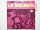 Johnny Hallyday 45T La Fight Vinyl EP Paper Pouch Towards Fan Club Flap