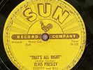 ELVIS PRESLEY That’s All Right SUN 209 78 rpm Record E/E-