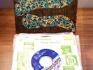 VTG 1960s 45 RPM RECORD CARRYING CASE w/48 Records Beatles Tom Jones Marvin Gaye
