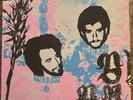 The Blood Brothers - Crimes LP Blue vinyl Limited Silk Screened 167 /333 RARE