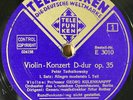 Kulenkampff; Rother. Tchaikovsky (Violin concerto). Tel E 3010-3 (4). NM-