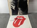 Record Rolling Stones-Sticky Fingers LP Vinyl  Andy Warhol Stamp Zipper  Tested