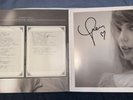 Taylor Swift The Tortured Poets Department Vinyl LP Hand Signed Photo WITH HEART