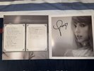 Taylor Swift The Tortured Poets Department Vinyl LP Hand Signed Photo WITH HEART