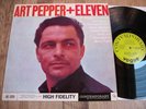 ART PEPPER + ELEVEN, ORIG 1960 UK CONTEMPORARY / VOGUE LP, BOP / COOL JAZZ, EX