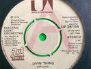 ELO 7” Vinyl Demo Single “ Livin’ Thing “29-10-76 Electric Light Orchestra Promo