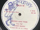 DEEP ROOTS THINGS AND TIME BARRY BROWN RARE BLACK ROOTS DISCO45 W/DUB TUFF M-