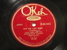 JAZZ JACK LINX BIRMINGHAM SOCIETY SERENADERS He's The Lat Word OKEH 40803  VV+