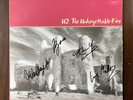 U2 Signiert The Unforgettable Fire Vinyl LP Bono The Edge Clayton Mullen