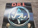D.R.I. Crossover LP w/ Lyric Page 1987 Vinyl Death;Metal Blade VG++ Tested