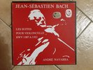 ANDRE NAVARRA BACH SUITES FOR CELLO SOLO FRENCH Calliope 3LPs  Mint
