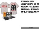 KISS DYNASTY 45th ANNIVERSARY PICTURE DISC BUNDLE W/JERSEY XL PRE ORDER LE 500